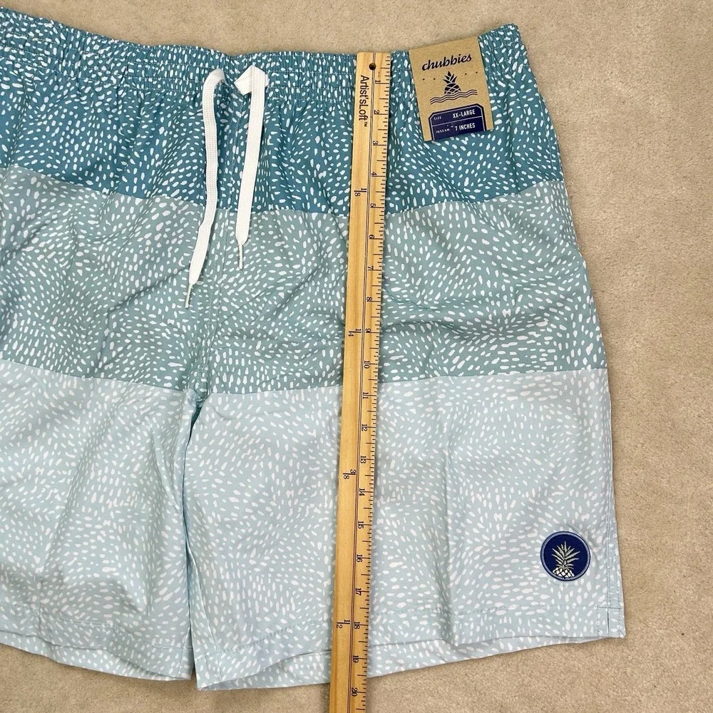 Chubbies Whale Sharks Classic Swim Trunks Men XXL 7